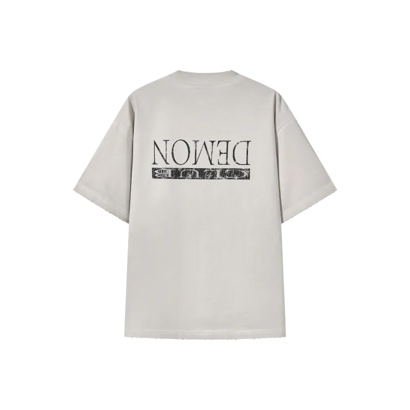 BLINDNOPLAN T Shirt Unisex Washed Dirty White-0