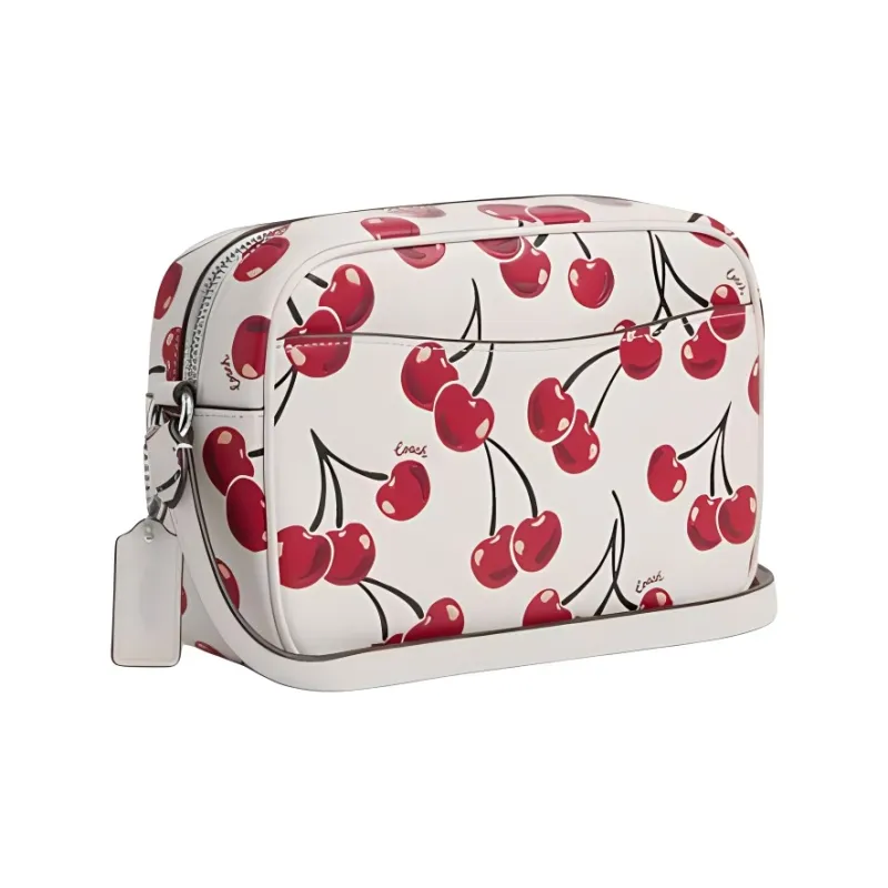 COACH Jamie Smooth Leather Shoulder Bag, Crossbody Bag Unisex White-1