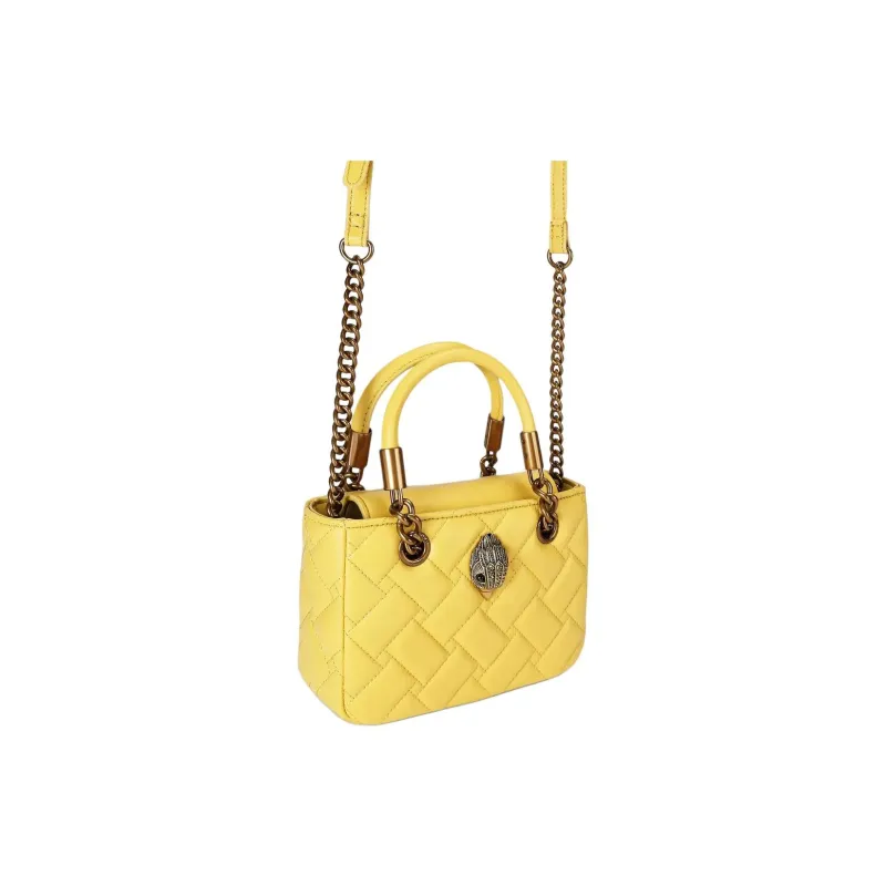 Kurt Geiger London Leather One Shoulder Handbag Mini Women's Yellow-1