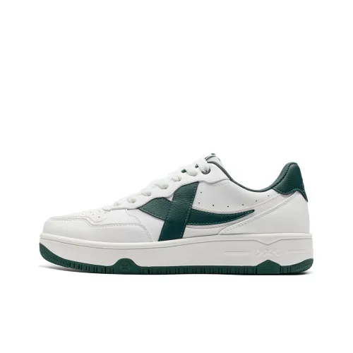 XTEP Coverage Wear Resistant Low Top Skateboard PRSX shoes Men's Sail White Green