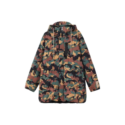 JORDAN Flight Heritage Down Jackets Men Green Camouflage