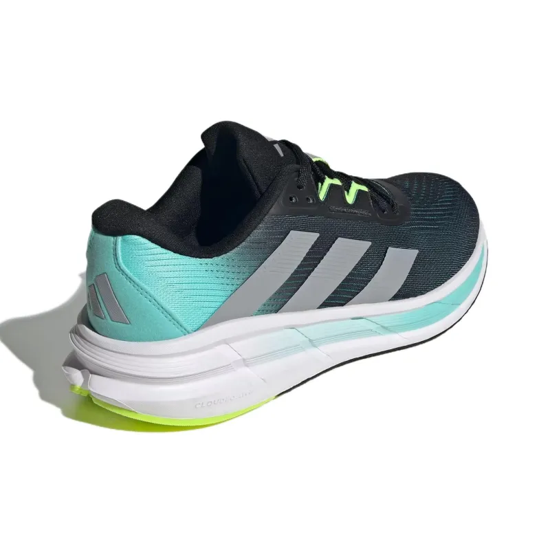 Adidas QUESTAR 3 Anti Slip Wear Resistant Low Top Training Running Shoes Men's Black-4
