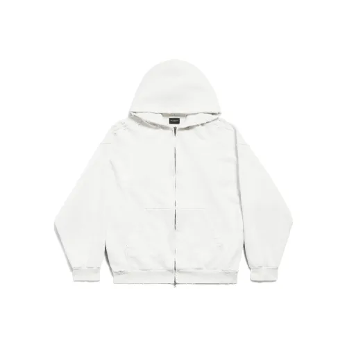 Balenciaga Graphic Printed Zip Up Hoodie