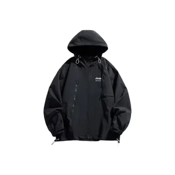 JEEP SPIRIT Waterproof And Windproof Windbreaker Jacket Unisex