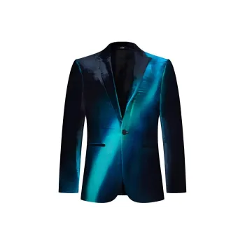 RARE Business Suit Men's Black Blue