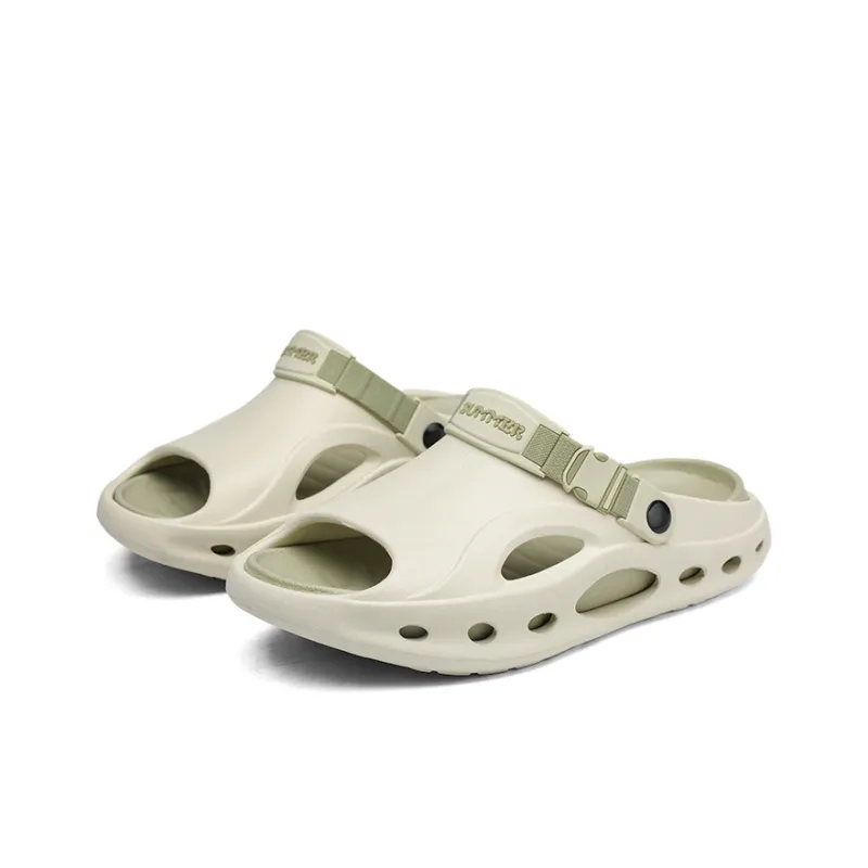 YUZHAOLIN Beach Sandals Men White Black, Beige Brown, Mint Green-2