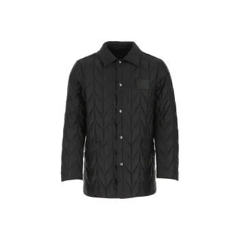 Ferragamo Quilted Logo Patch Jacket