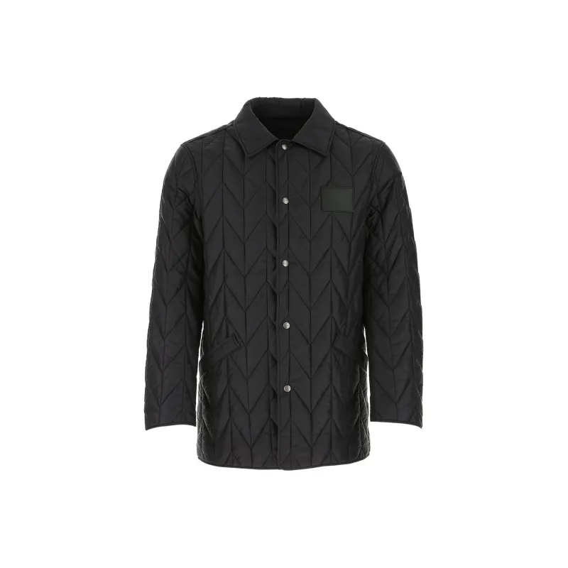 Ferragamo Quilted Logo Patch Jacket-0