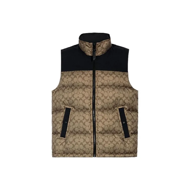 COACH Down Jackets Men Khaki-0