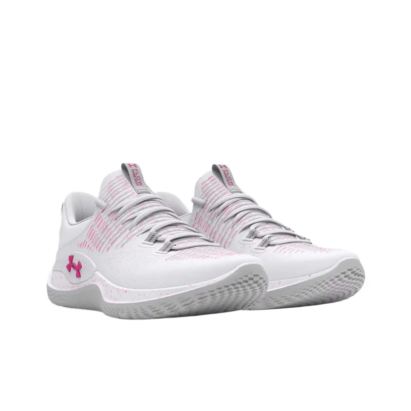 Under Armour IntelliKnit Low Top Training Shoes Women's Gray White-2