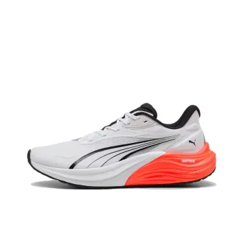 PUMA Electrify Nitro 4 Anti Slip Wear Resistant Low Top Casual Running Shoes Men's White