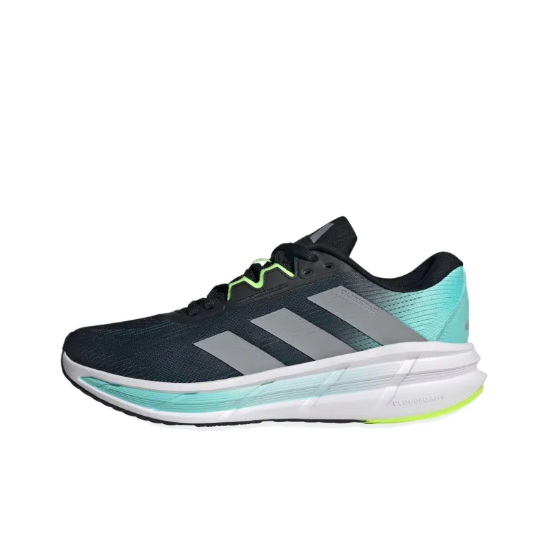 Adidas QUESTAR 3 Anti Slip Wear Resistant Low Top Training Running Shoes Men's Black-0