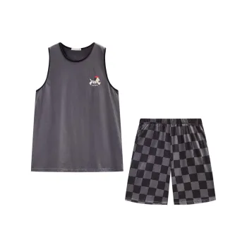GUKOO Pajama Set Men's Coconut Ash