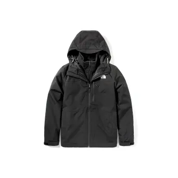 THE NORTH FACE Waterproof And Windproof To Keep Warm Windbreaker Jacket Men's 2 Piece Black