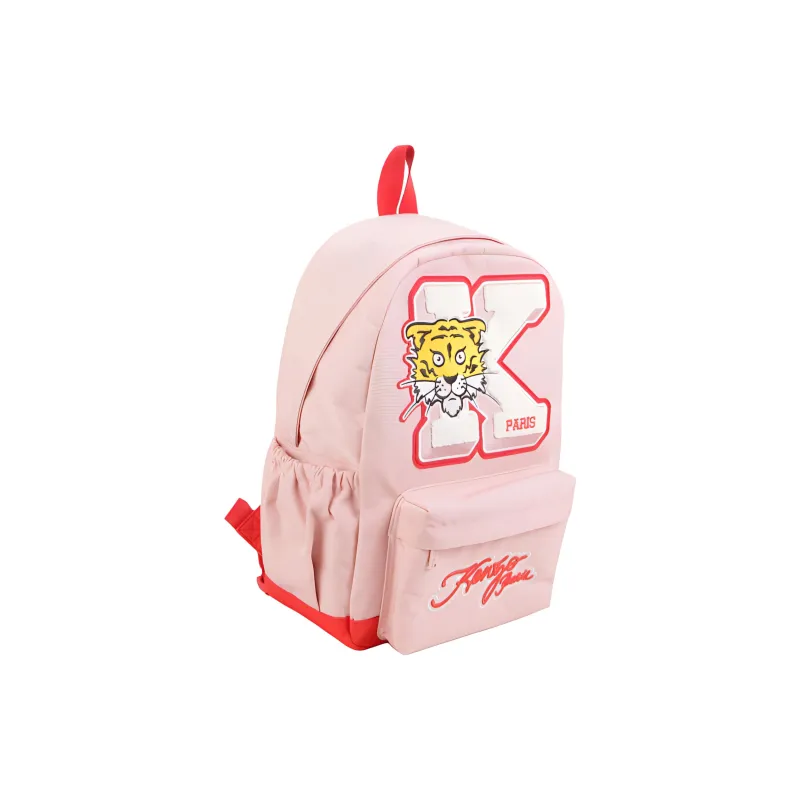 KENZO Kids Logo-patch Colour-block Backpack-1