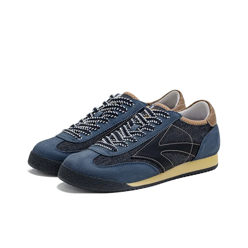 MADEN Slip Resistant Low Top Casual Shoes Men's Marine Blue-1