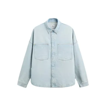 ZARA Denim Jacket Men's Light Blue