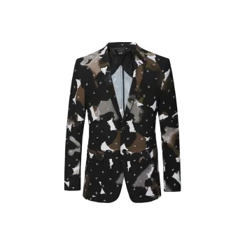 DAVID NAMAN Business Suits Men Camel