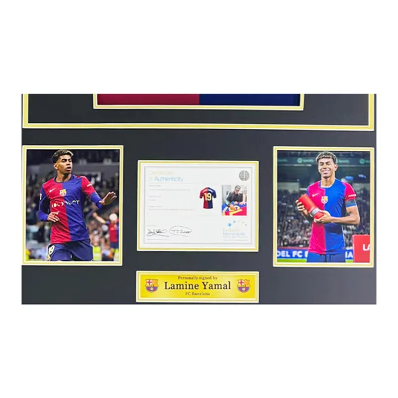 Huayitaojin Jersey Collector's Edition, Classic Officially Signed Company Certificate, Framed 75x105cm Unisex-4
