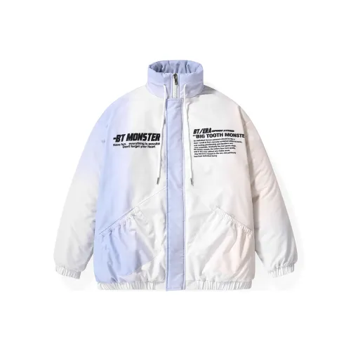BIRDTALK Puffer Jackets Unisex Apricot Purple