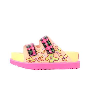 Shuting Qiu Hi Slide x UGG Slide Slippers Women's Beige Pink