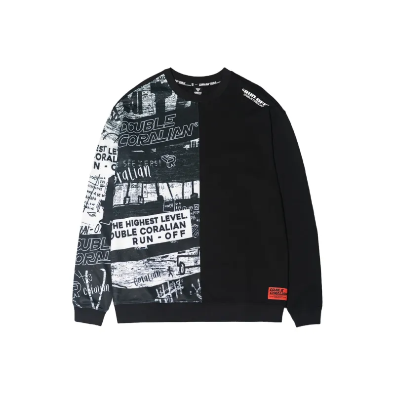 CORALIAN RUNOFF Collection Sweatshirt Unisex Black-0