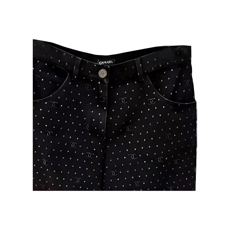CHANEL Jeans Women's Black-2