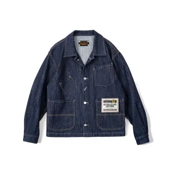 MADEN Jackets Men Denim Blue
