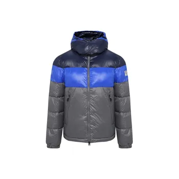 EMPORIO ARMANI EA7 Puffer Jacket Men's Gray & Blue