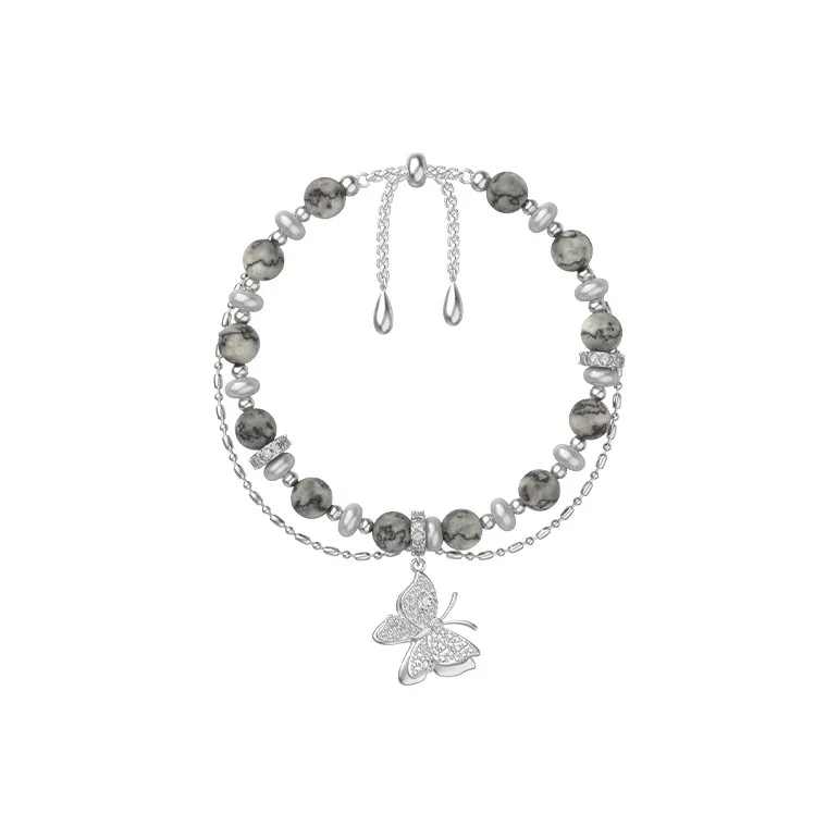 GOOGMO Rhodium plated Copper Bracelets Women's-0