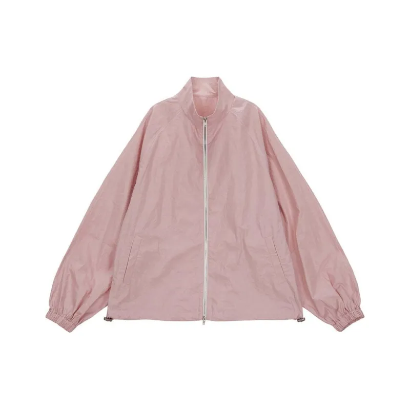 MATIN KIM Logo Coating Jacket-0