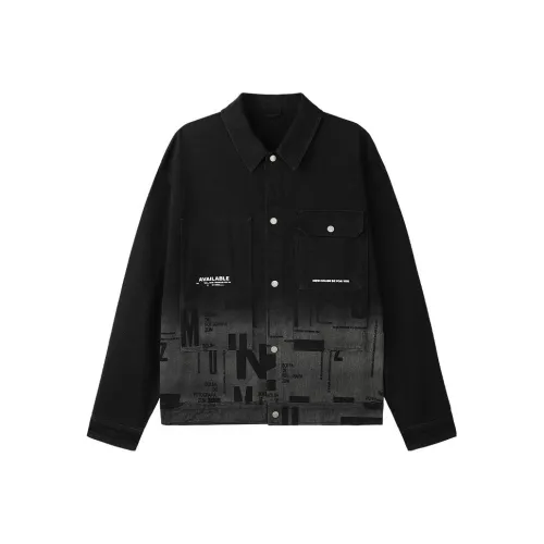 KIKC Denim Jacket Men's Pitch Black