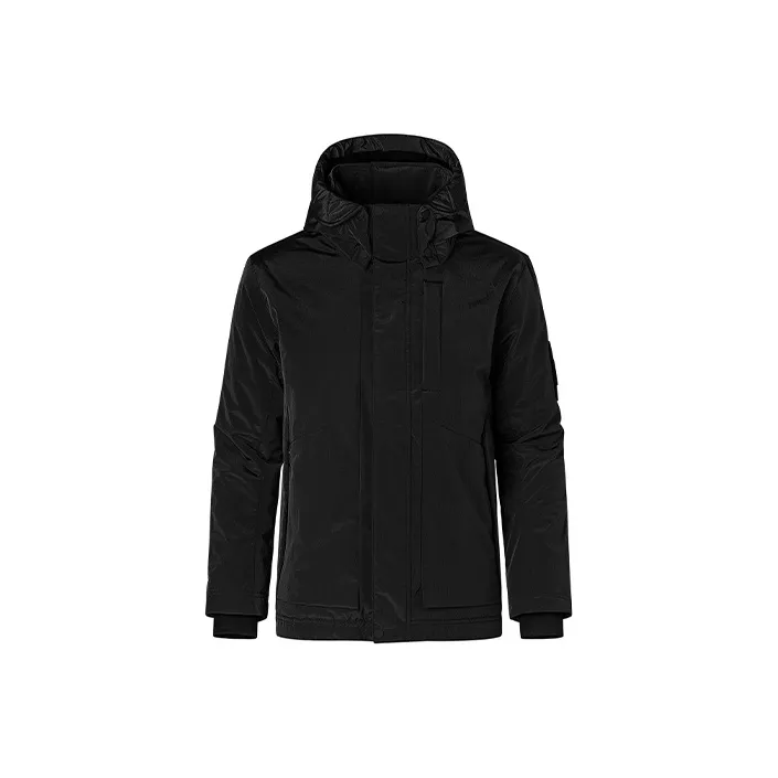 Kappa Solid Color Letters Hooded Puffer Jacket Men's-2