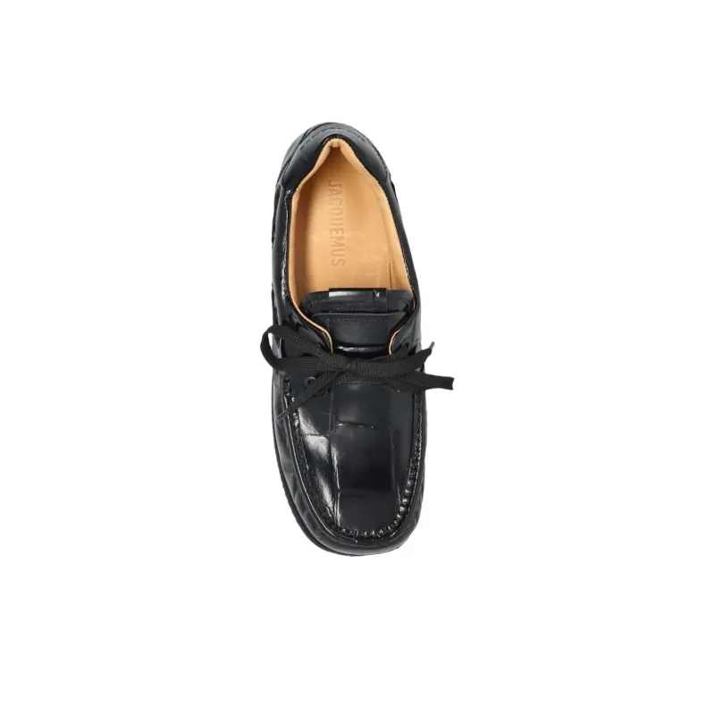 Jacquemus Les Batto Casual Single Shoes Women's Black-3