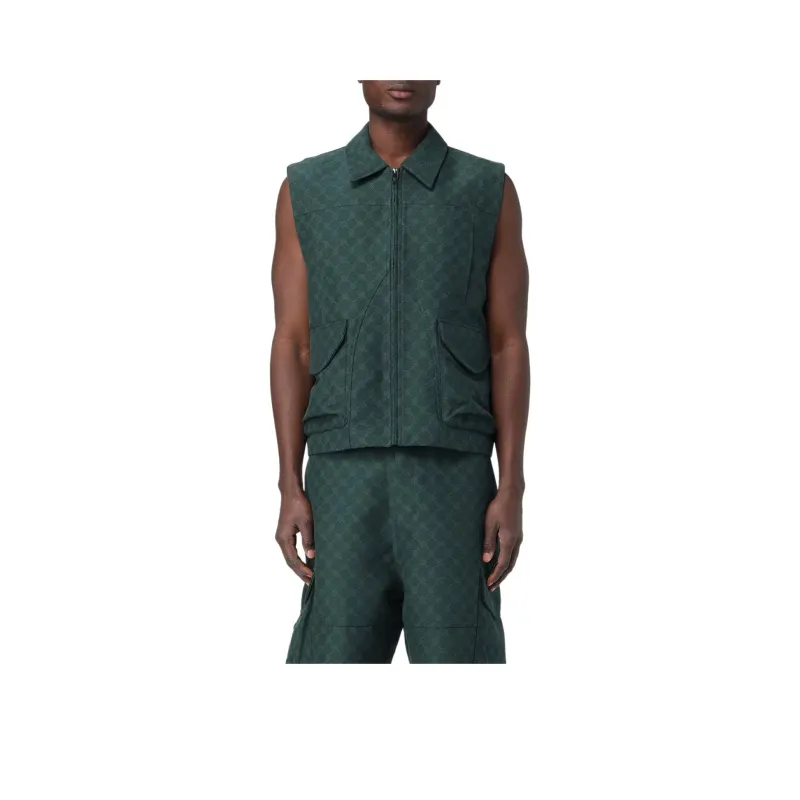 Daily Paper Benji Monogram Zip up Vest-0