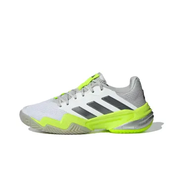 Adidas Barricade 13 Cushioning, Wear Resistant Low Top Tennis Shoes Women's Gray Green