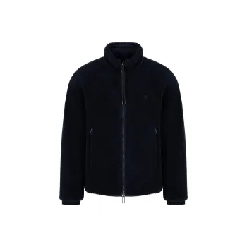 EMPORIO ARMANI Reversible Logo embroidered Bomber Jacket
