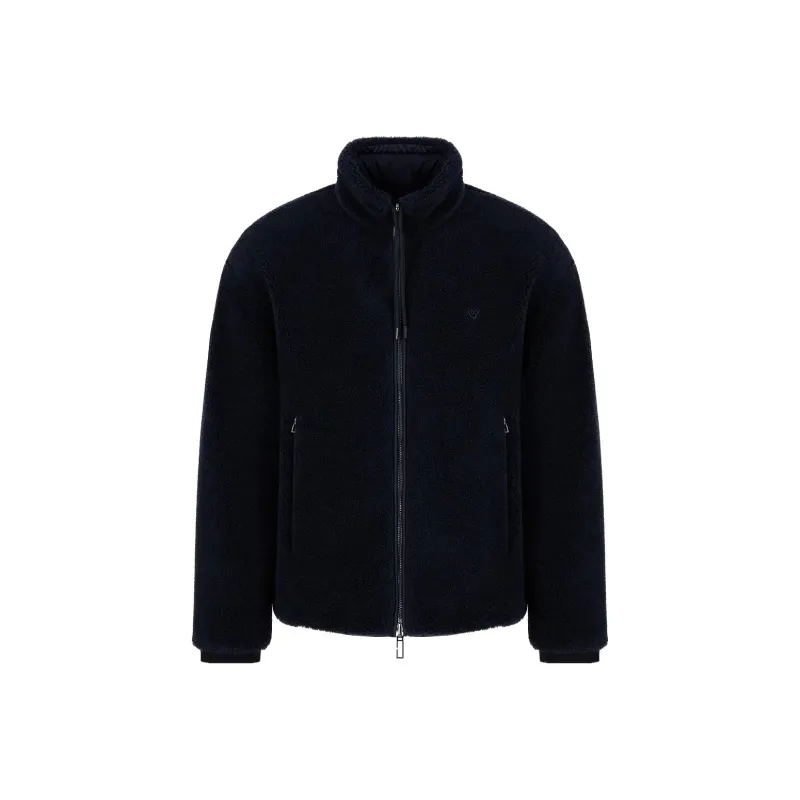EMPORIO ARMANI Reversible Logo embroidered Bomber Jacket-0
