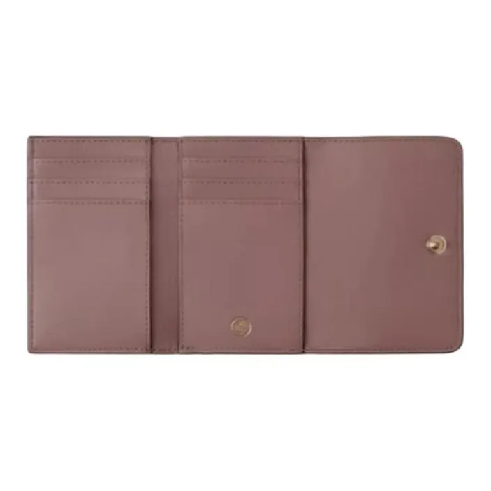 Mulberry Cow Leather Wallet Unisex Fall Rose-1