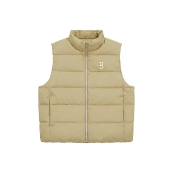 MLB MONOGRAM Collection Boston Red Sox 24FW Down Vests Unisex Light Beige