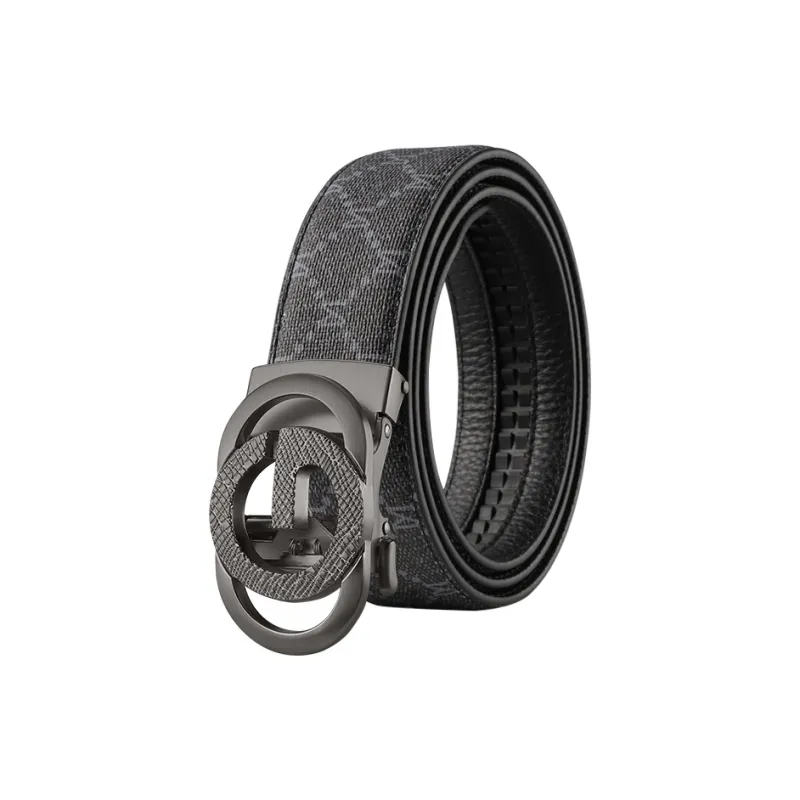 15 MINS Cow Split Leather Belts Men's Width 3.5cm-11