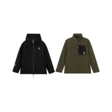 Black Windbreaker Jacket+Army Green Liner