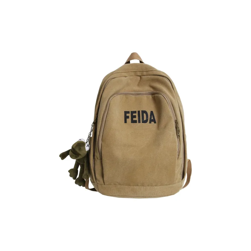 DJ.SPIRIT Canvas Backpack Regular Unisex Navy Blue-6