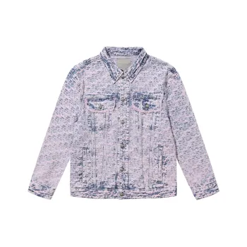 Mishkanyc Denim Jacket Unisex Purple