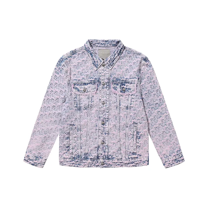 Mishkanyc Denim Jacket Unisex Purple-0