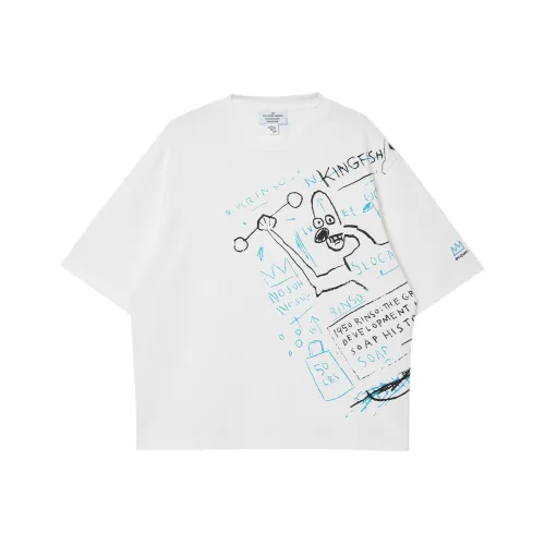 JACK JONES· x Jean YOHJI Basquiat T Shirt Men's A06 Snow White