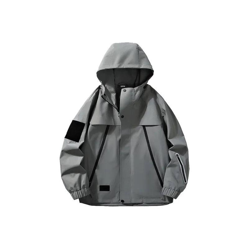 33TH Jackets Coats Unisex Rainy Blue-18