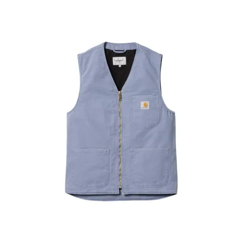 Carhartt WIP SS24 Arbor Vest Bay Blue Aged Canvas Vest Men's Bay Blue
