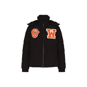 OFF WHITE Logo Patch Puffer Jacket