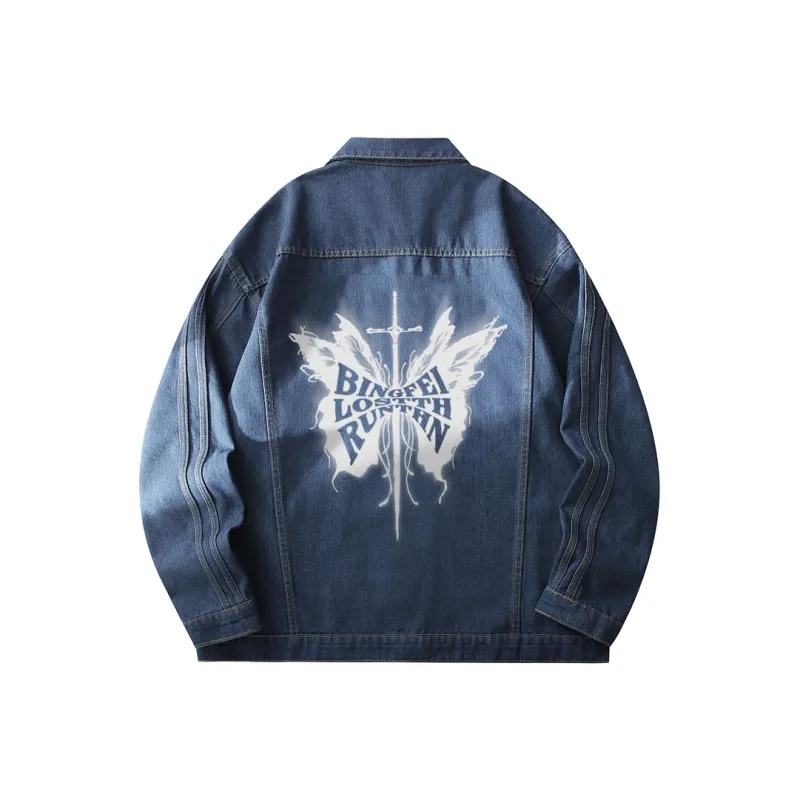 Ice Flying Denim Jackets Unisex-2